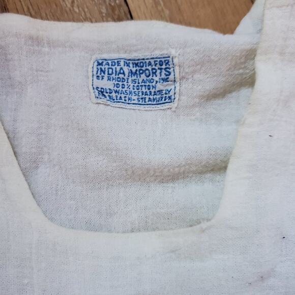 Vintage 60s 70s Ivory Bell Sleeve Mai Dress Gown Lace Angelic Bohemian Chic - Picture 5 of 13